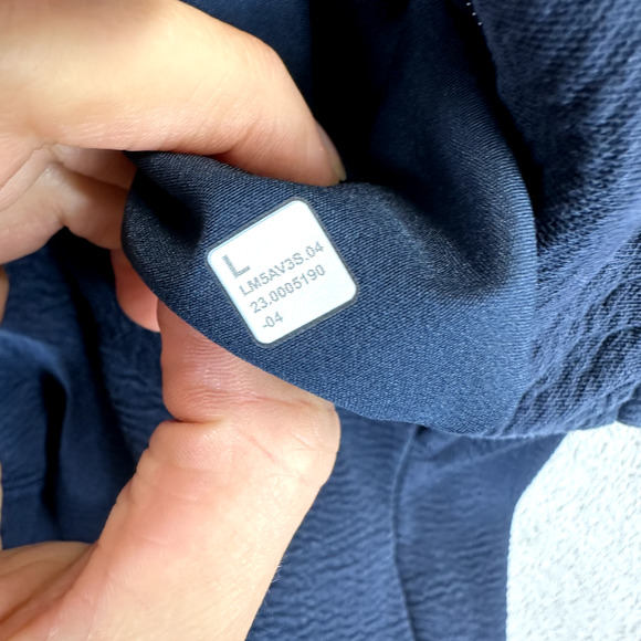 Lululemon Pants Mens Size Large Blue Textured Spacer Classic Tapered Jogger - Picture 8 of 8